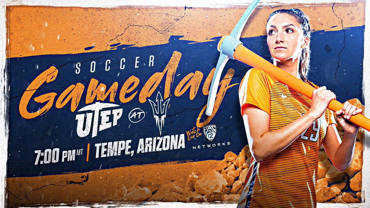 ⚽️ 𝙂𝘼𝙈𝙀𝘿𝘼𝙔 ⚽️

🆚 <a href="/SunDevilSoccer/">Sun Devil Soccer</a> 
📍 Sun Devil Stadium (Tempe)
⌚️ 7 PM MT
💻 <a href="/Pac12Network/">Pac-12 Network</a> 
📊 bit.ly/39NcBl8

#PicksUp ⛏