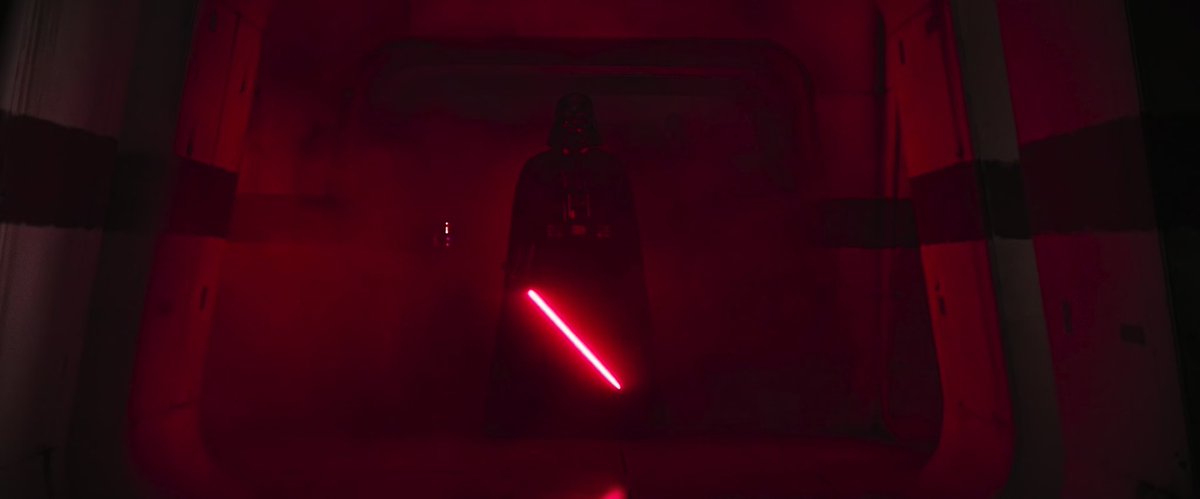 one Rebel pleaded for the plans to be taken before he, too, got killed by this monstrosity. However, the Vader scene beautifully contrasts with the Leia scene both visually and storywise. A beacon of white light and hope being shown after this black monstrosity of death (4/7)