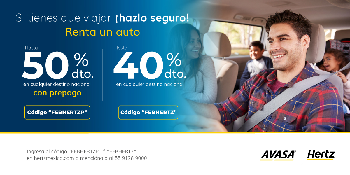 🎁 ¡Te lo mereces! ✨ Reserva o prepaga del 04 al 28 de febrero de 2021 y viaja  del 04 de febrero al 25 de marzo de 2021. 🚙

Prepaga con 50% DTO ➡️  t.ly/os71
Reserva con 40% DTO ➡️  t.ly/oT1x