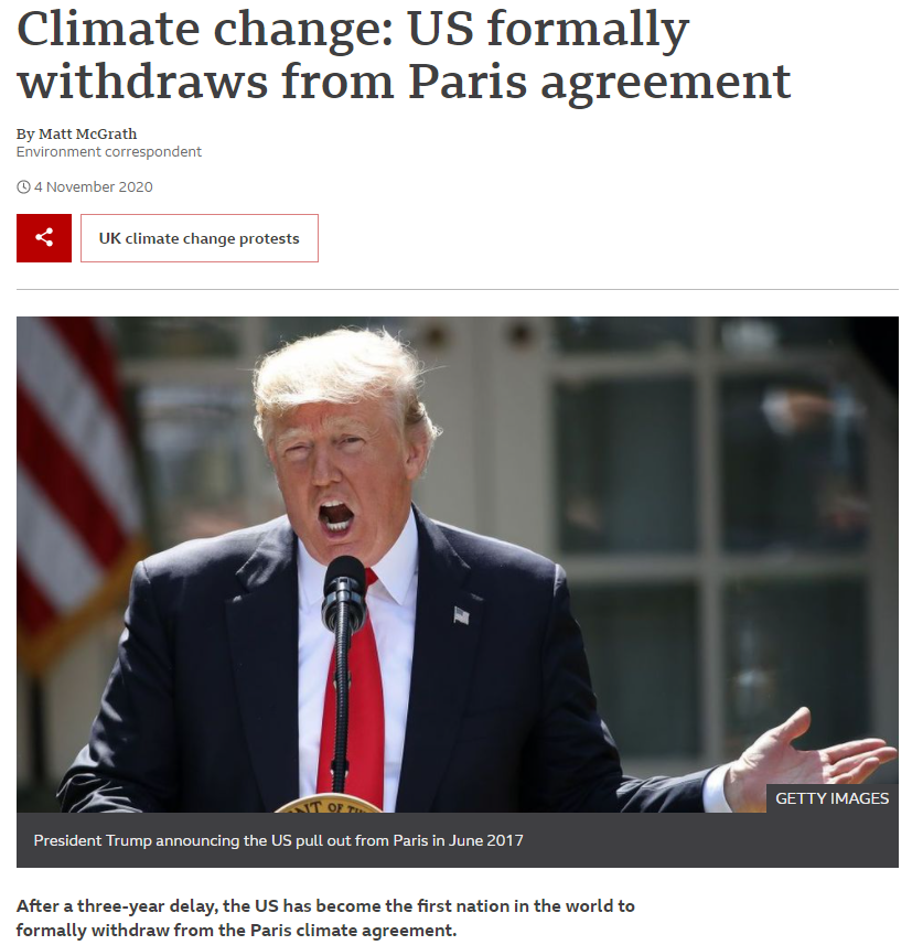 The current moment can also be characterised as one where national sovereignty is coming into sharper focus, leading in some cases to isolationism. One of Trump’s first acts as president was to announce that the USA would withdraw from the Paris Agreement on climate change.