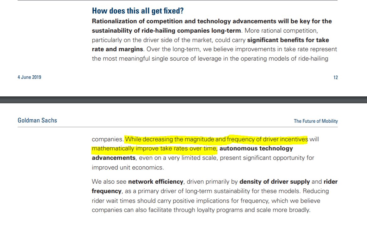 PS. How would Matteo Botto Poala & his genius colleagues at Goldman Sachs 'fix' Uber? Screw drivers more of course by ending the 'sugar rush' of the alleged current high pay, flood the market with yet more drivers & eventually switch to AVs. Brilliant!