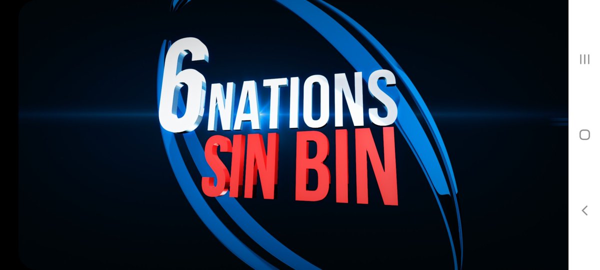 Filming this show right now can't wait to see @gareththomas14 @GabbyLogan #SixNationsSinBin