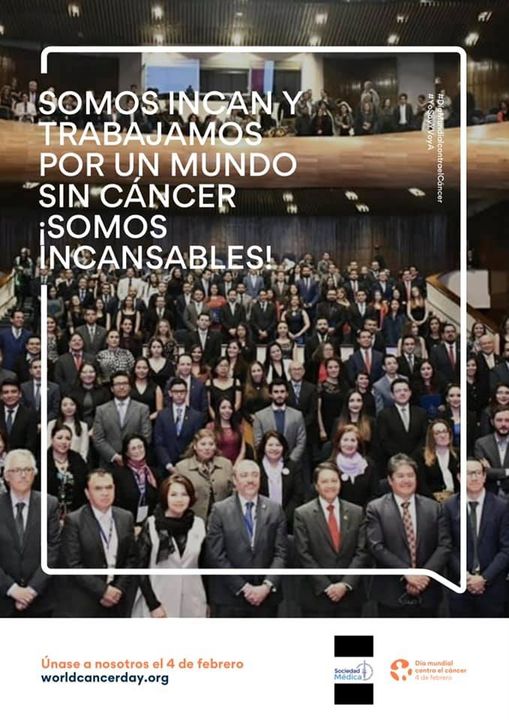 Todos trabajando por un mundo sin cáncer! @incanMX @docenciaincan #worldcancerday2021 #IAmAndIWill #OncoAlert #esmosupportswcd