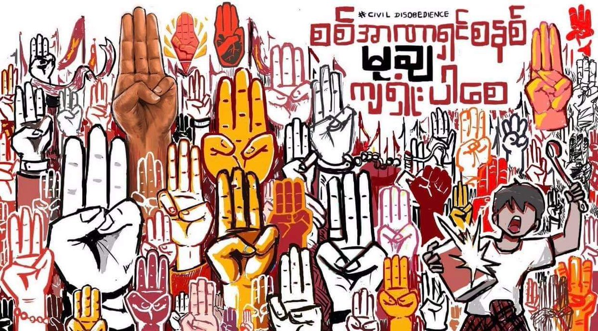 This moment is very important for the future of all of us.We only need justice, so we will fully support our leaders we want. We believe we can do it!! Stay Safe and keep fighting!!! 
#HearTheVoiceOfMyanmar #RespectOurVotes