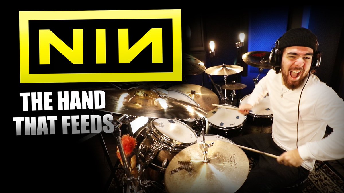 drumsbydavid's tweet photo. [NEW VIDEO] NINE INCH NAILS - THE HAND THAT FEEDS (Drum Cover) 🔥 Click the link below to WATCH NOW! 
.
@nineinchnails #nineinchnails #thehandthatfeeds
.
https://t.co/qOw4JGzYx7 https://t.co/gItZWfpQvX