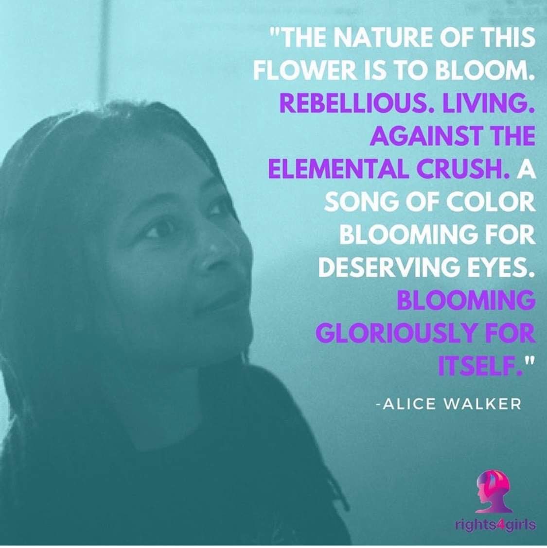 rights4girls's tweet photo. On #BlackHistoryMonth, we are inspired by Alice Walker, reminding us to never underestimate the power and resilience of survivors. #BHM2021 #AliceWalker https://t.co/lsGdjO1JKl
