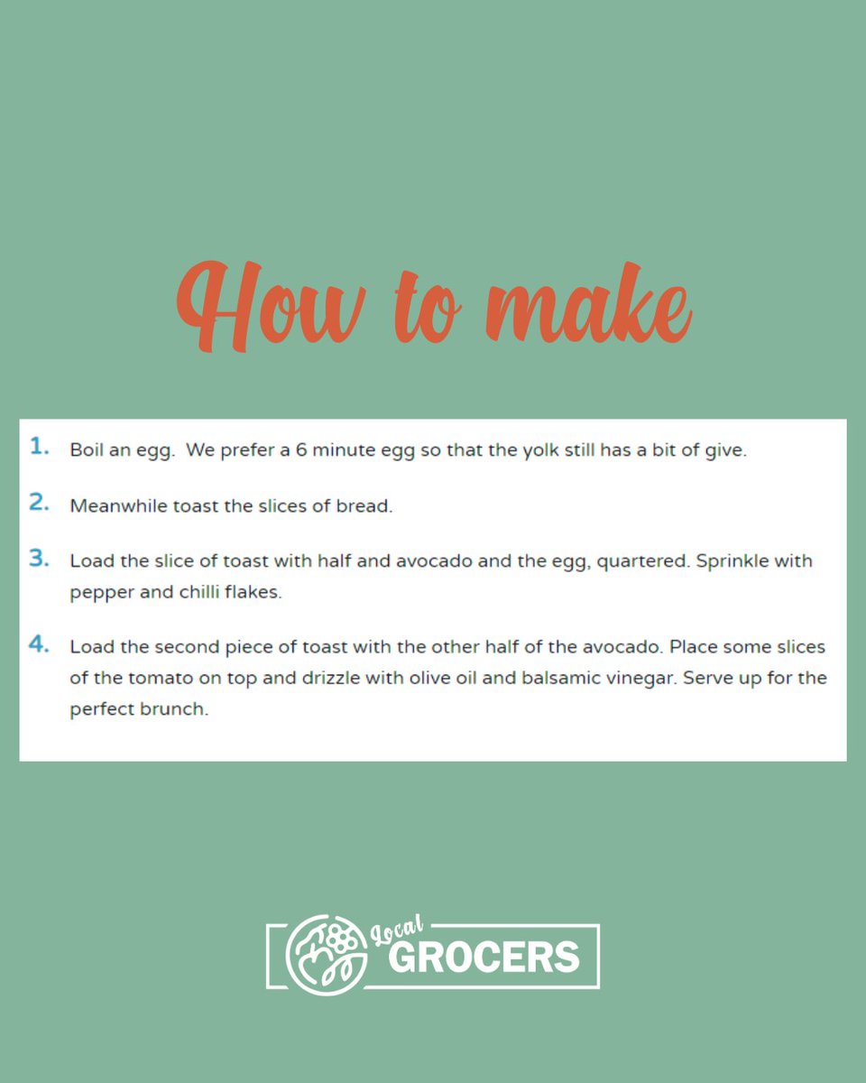 How do you like your eggs in the morning? We love ours local 😉

We asked the Very Hungry Greek to come up with something delicious and nutritious for brunch and she has really pulled it out of the bag.  

Will you give this recipe a go? #LocalGrocers 

localgrocers.com/recipe/loaded-…