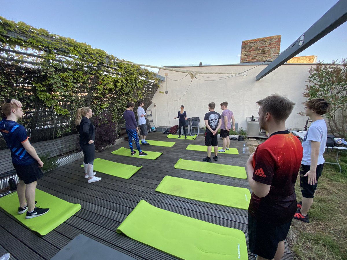 Our exercise pillar once integrated is progressively taking a good part of our daily routines in the forms of informal and formal activities such as mobility and activation exercises, stretches, and fitness training that is currently lead by our two fitness trainers.