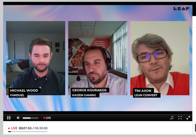 Great discussion at Quantum LEAP 2021 today hosted by Tim Axon, <a href="/LeanConvert/">Lean Convert</a> alongside FanDuel and Kaizen Gaming. Many insights shared around current player expectations in the gaming industry. <a href="/quantummetric/">Quantum Metric</a> #QuantumLeap  #gaming