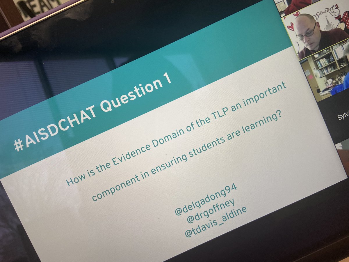 DrWynneLaToya's tweet photo. The Evidence Domain in answering - How do we know if our students are learning is critical because it informs the educator of their instructional moves or practices!! Let’s Gooo #Team3Legends in the right work for s’s! @delgadong94 @drgoffney @tdavis_aldine https://t.co/05Rt2Djv0T