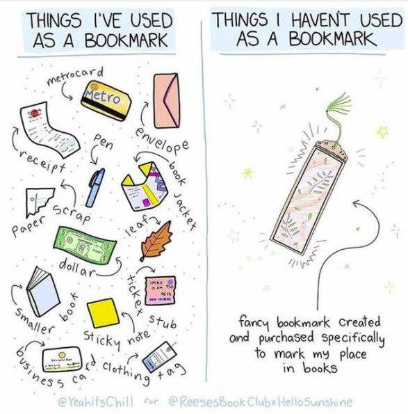 Ask a Librarian: What was the weirdest thing you ever used for a bookmark? #askalibrarian #pwplibraries 

(Credit: @yeahitschill)