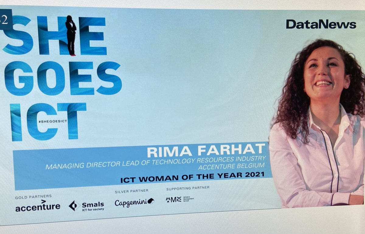 Congratulations Rima!! The ICT woman of the year 2021 at #shegoesict