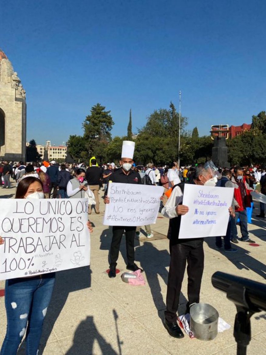 ChiquisPower's tweet photo. La industria restaurantera ya no aguanta más:

Vuelva a salir a las calles.

 #CacerolazoPorElEmpleo 

Exigen:

Abrir el 25% de interior 
Ampliar el horario hasta las 22:00 horas
Con todas las medidas de seguridad. https://t.co/f21GZRlwcx