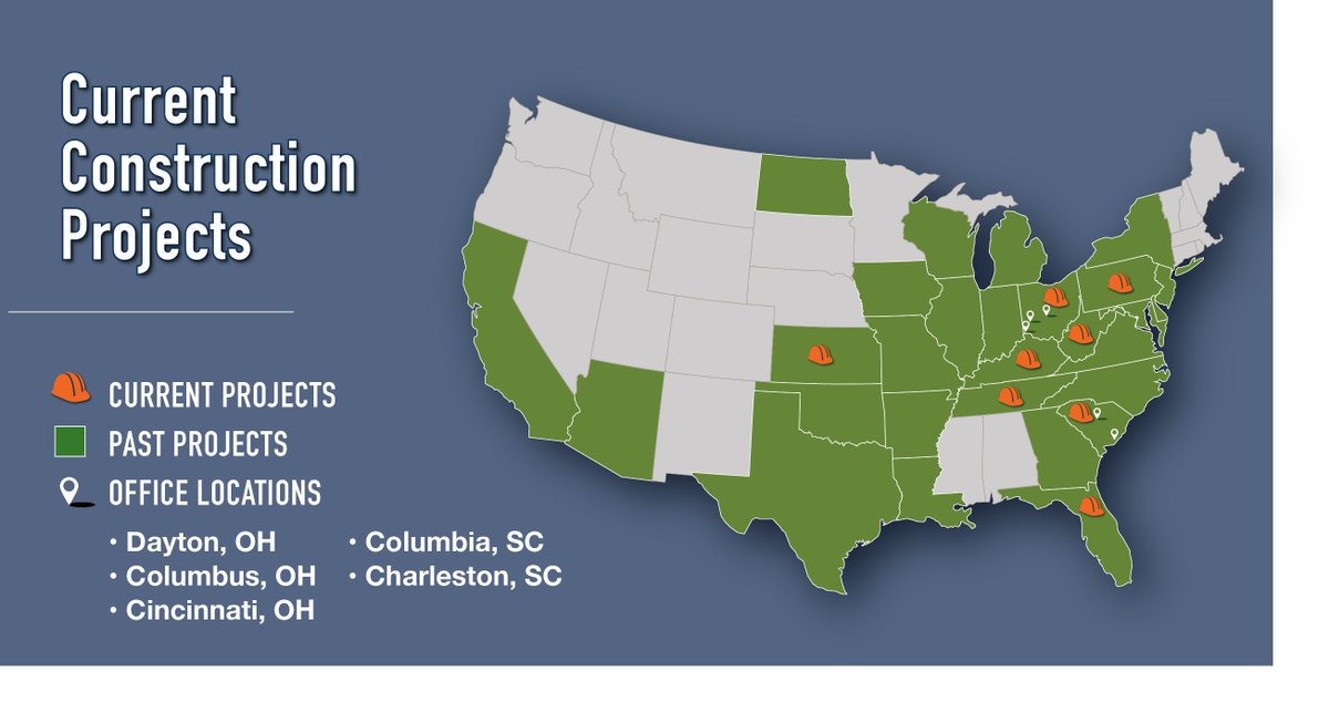 DID YOU KNOW…We Travel with our Clients?
This month we commence construction on a 924,000 SF facility for Pratt Industries in Park City, Kansas, as well as Self Storage facilities in Knoxville, Tennessee, and Fort Myers, Florida.