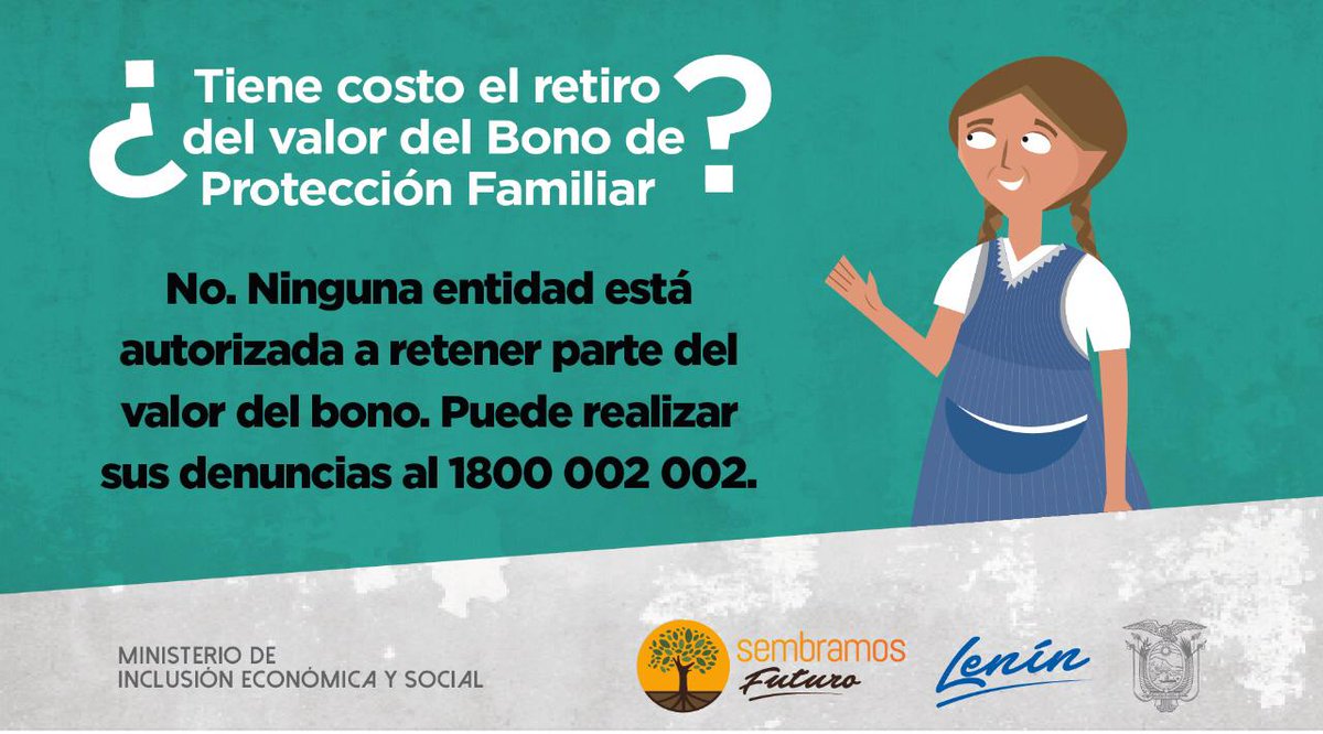 TaianoVicente2's tweet photo. La entrega del #BonoProtecciónFamiliar por la emergencia de la pandemia es una medida histórica que se suma a la #RedProtecciónSocial más grande del país. Es una ayuda económica del Gobierno del presidente @Lenin para quienes se han visto más afectados. 
#SembramosFuturo https://t.co/rqvLmATixj