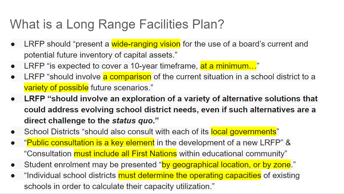 vikkhanna's tweet photo. @Khelsilem @vancouverobert @InspiredAquaCA @E_Van_Mama @vb_jens @CarmenCho17 @VSB39 @CityofVancouver @VanDPAC @christineeboyle There is a misunderstanding here as the #LRFP is purely 💯in the realm of the VSB to define it's own long term future!
Here is a link to @VanDPAC's highlighted version of the guidelines:
https://t.co/ZjtxyCKWIj
⬆️Full guidelines⬆️
⬇️Summary⬇️ https://t.co/DPYL4DhCua