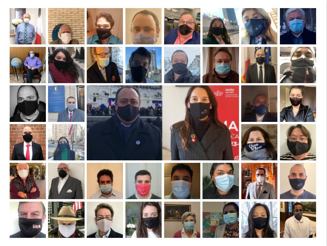 In support of <a href="/POTUS/">President Donald J. Trump</a> 100 Day Masking Challenge,<a href="/MaltainUSA/">Embassy of Malta in the United States of America</a> <a href="/MaltaUNMission/">Malta at the UN 🇲🇹🇺🇳</a> &amp; Honorary Consuls are committed to stop the spread of COVID-19.<a href="/CDCgov/">CDC</a> guidelines are to be observed by all staff &amp; visitors.Let us all do our part &amp; stop the spread <a href="/VP/">Vice President JD Vance</a> <a href="/usembmalta/">U.S. Embassy Malta</a> <a href="/FLOTUS/">First Lady Melania Trump</a> <a href="/DouglasEmhoff/">Doug Emhoff</a>