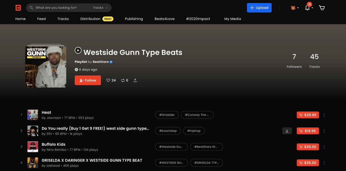 feelin’ grimy? look no further, they have a  @WESTSIDEGUNN playlist