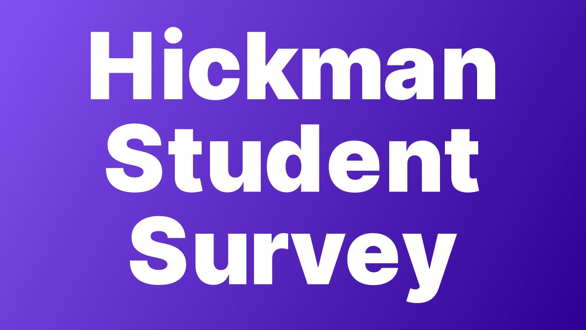 We're planning to be involved at the upcoming CPS Board meeting to give the perspective of Hickman students (specifically with regards to how the school district has been handling COVID-19). To have your voice heard, fill out this short survey:

forms.gle/gUv62xEC1MbUJ5…