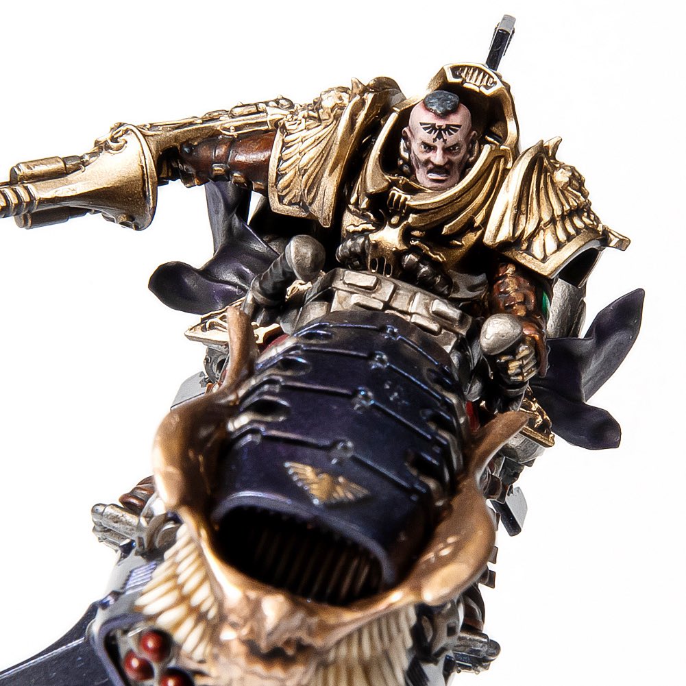 Close up of Shield Captain on Relic Dawneagle Jetbike!
侍のテーマのAdeptus Custodesです！

#warhammer40k #adeptuscustodes #warhammercommunity #ウォーハンマー #ウォーハンマー40k