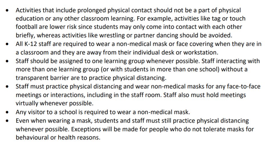 The province mandating non-meidcal masks for students and staff in BC's middle and secondary schools.Also adding stricter guidelines for fitness and music classes.  #bced  #bcpoli  @NEWS1130