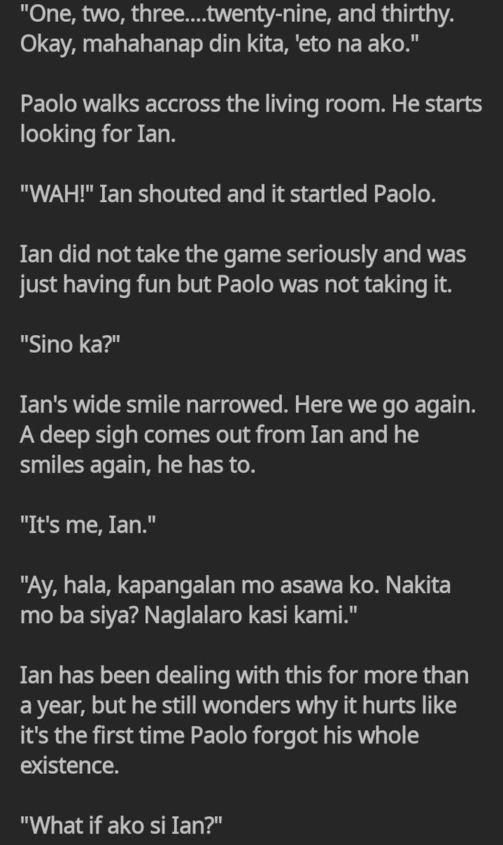 ctrlsnk_'s tweet photo. tw: dementia or memory loss

oneshot au// yakap

—an au wherein Paolo and Ian Pangilinan are retired artists at their 50s. A soul breaking disease comes their way and this is just a glimpse of how they live each day with Paolo having dementia. https://t.co/ZVivOiHiaK