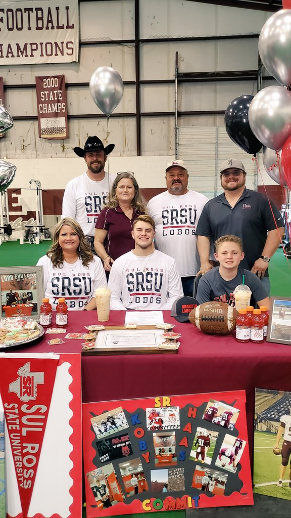 KHaas91's tweet photo. Signing Completed,  YES SIRR , LETS GO LOBOS #brandem #SRSU @SRSUFootball @sul_sports https://t.co/bdKVVWK0jS