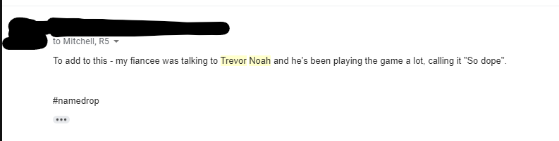 This email went around the office a few days after launch. Definitely made my day