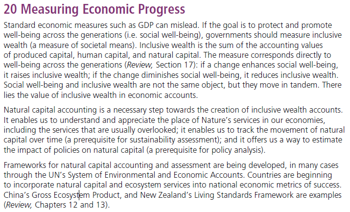 (ii) Change our measures of economic success to guide us on a more sustainable path. 9/11