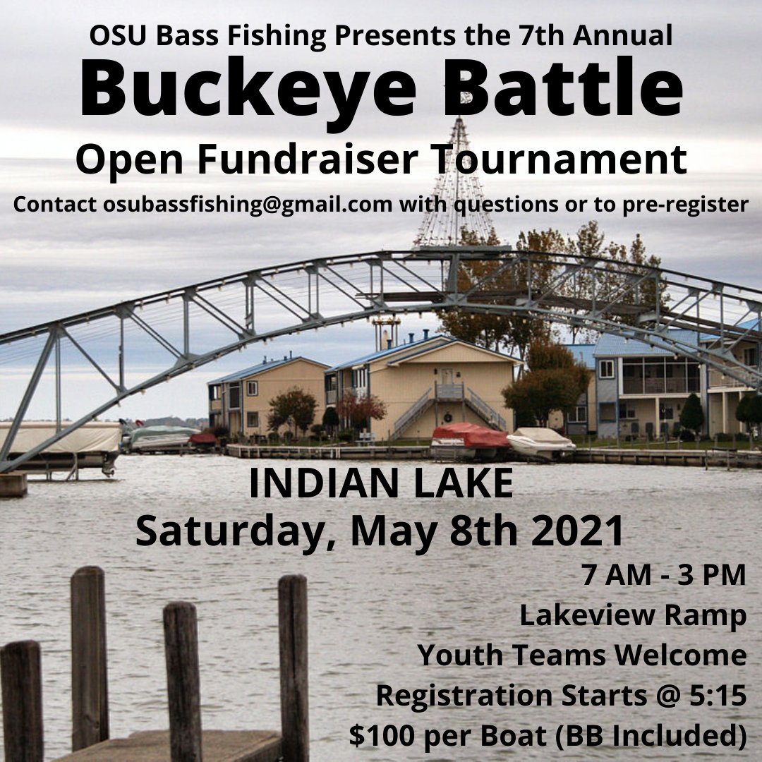 We are pleased to announce the date and location for our annual fundraiser tournament, being Indian Lake on May 8!  Shoot us an email or message with any questions or to pre-register for the event.