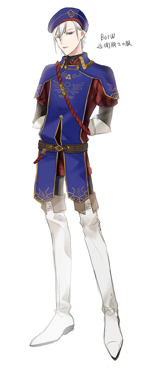 シルバーくん近衛騎士服似合うな というらくがき のイラスト