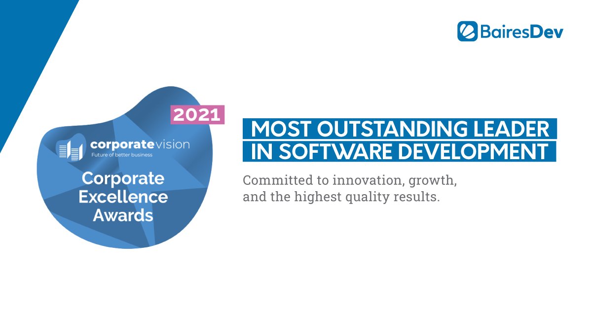 BairesDev was named "Most Outstanding Leader in Software Development" at the Corporate Excellence Awards! Our team showcased as one of the companies most committed to innovation, business growth, and providing the best products and services to our clients.
bairesdev.com/press/most-out…