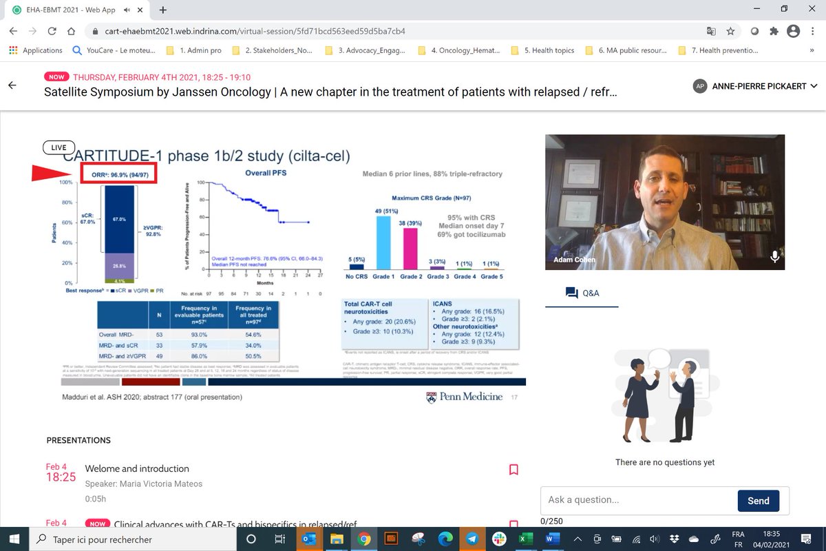Care4Access's tweet photo. Preliminary lower activity of #AlloCART vs #autologous #CARTcells does not hamper the enthusiasm of Dr Adam Cohen @pennmedicine. Confirmatory data will show if #allogenous #celltherapy is a viable option for #relapsed #refractory #myelomapatients #CART21 @TheEBMT @EHA_Hematology https://t.co/aYT3DwFYEQ