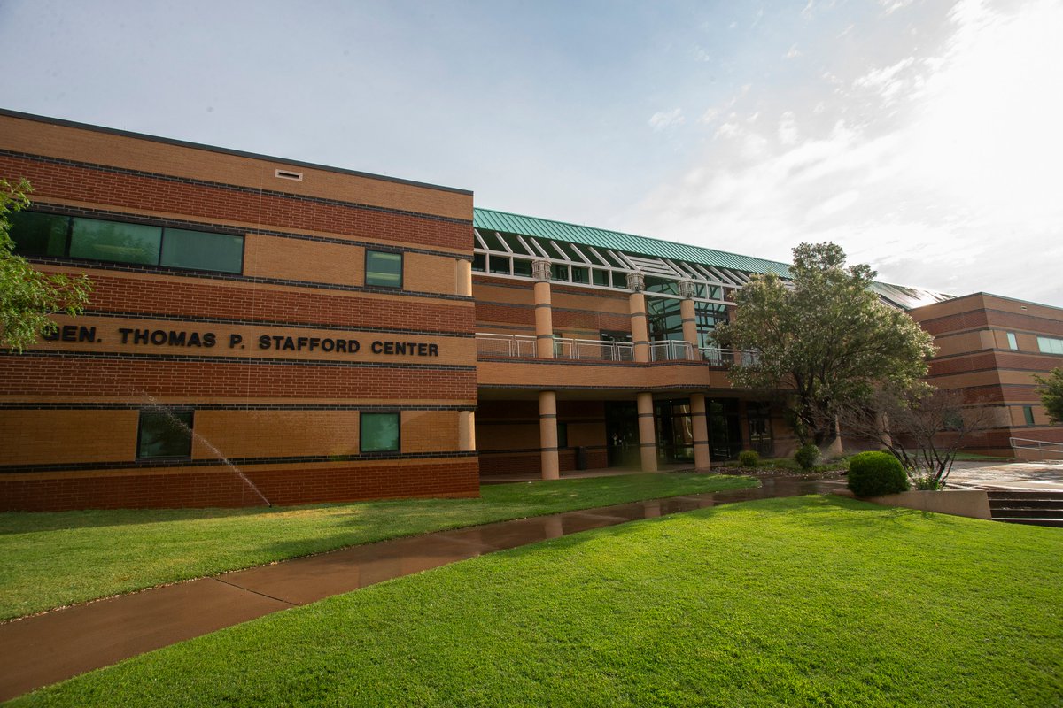 SWOSUNSO's tweet image. Campus Spotlight! 

The General Thomas P. Stafford Center! A.K.A. The Stafford Building (STF). Home to the Dean of Students office, Student Financial Services, Academic Success Center, and New Student Orientation! The computer lab in Room 128 is open Sun - Fri w/ free printing!