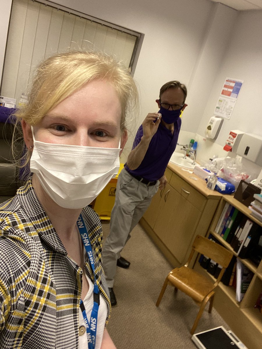 Bullseye! Dr Gregory and Operations Manager Sarah completed the remaining #COVID19 vaccinations at our care home today. Dr Gregory was perfecting his technique earlier in preparation! #vaccination #COVIDVaccination #NHS