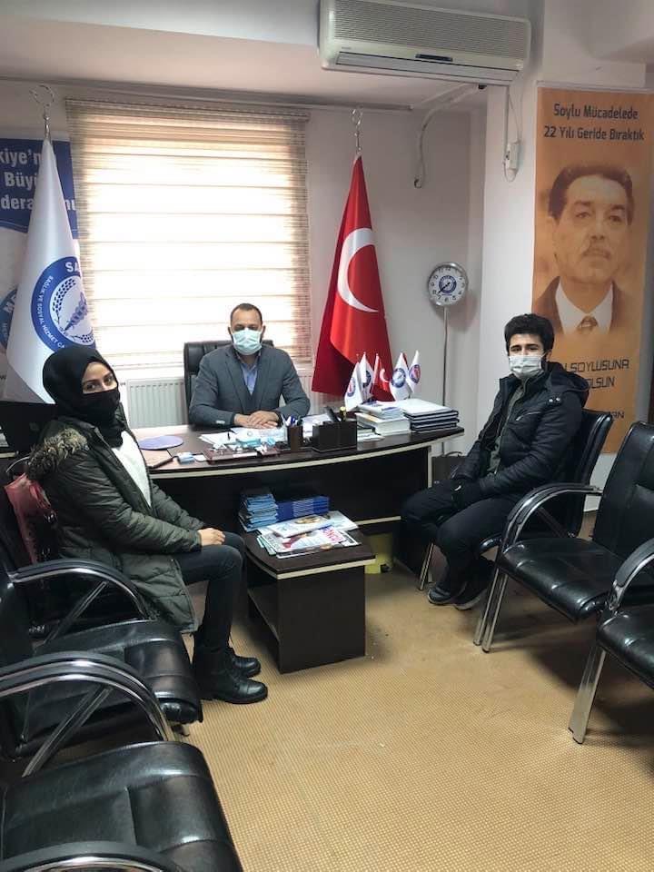 Sağlık ordumuza katılmayı bekleyen binlerce kardeşlerimizden Ağız ve Diş sağlığı teknisyenleri Derneğinin temsilcilerini misafir ettik haklı taleplerini destekliyor büyük atamalarla atanmalarını talep ediyoruz