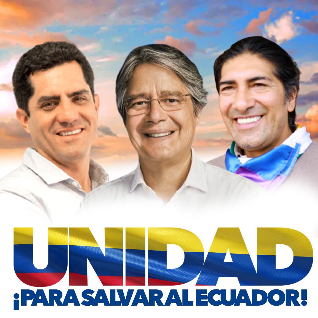 aguschmer's tweet photo. Mientras un pequeño sector cruzaba los dedos para se descalifiquen, se acusen o “incendien” las calles, la posición demócrata de @LassoGuillermo y la calma de @yakuperezg, más la oportuna participación de @xhervas, nos muestra que sí podemos soñar en futuro distinto. #Unidad 🇪🇨 https://t.co/HkPtKXoKhg