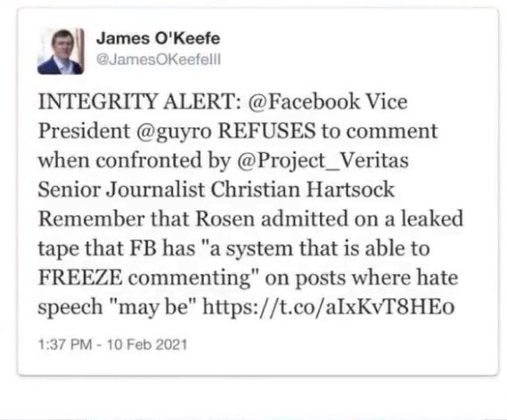 @JamesOKeefeIII @PVeritas_Action I say everyone just keep retweeting this! Keep it going!