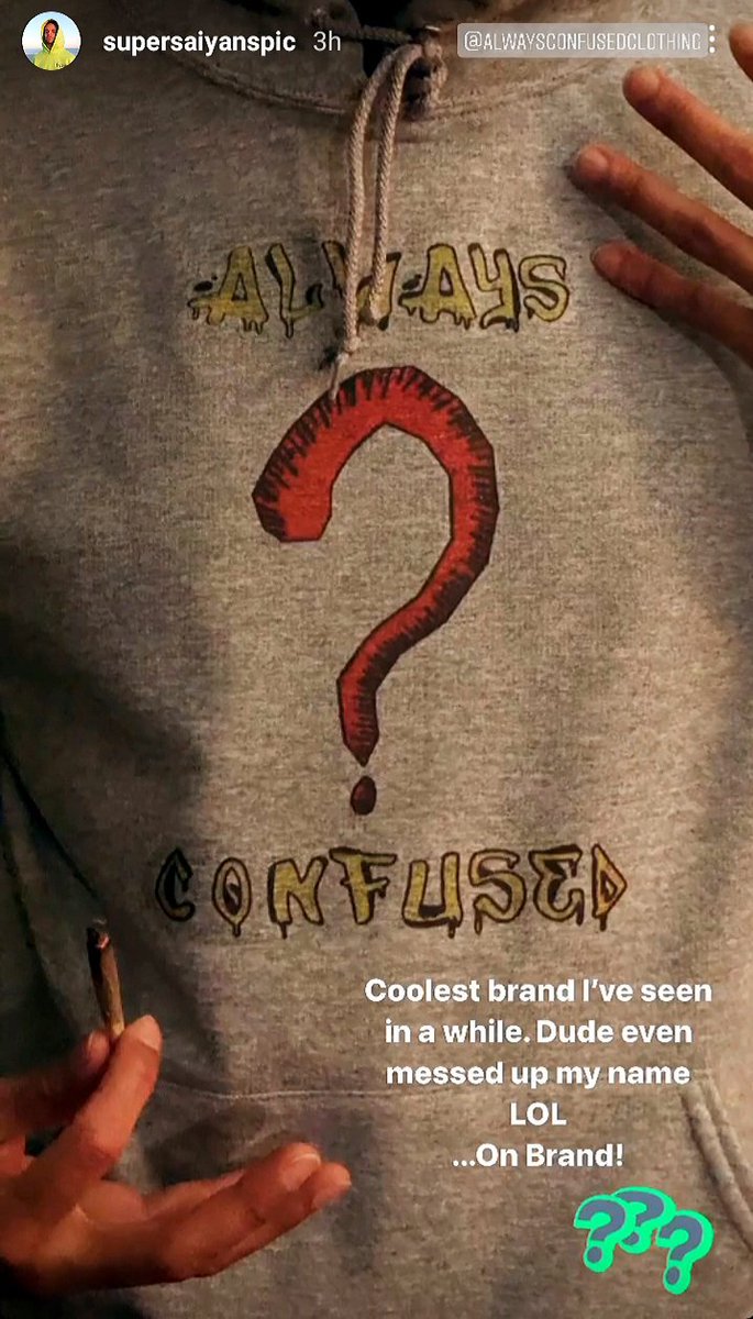 ArtConfusing's tweet image. Always Confused Clothing &amp;amp; Apparel 
❓🤔❓🤔❓🤔❓🤔❓🤔❓🤔❓
#confusingart #alwaysconfusedclothing #mybrand #alwaysconfused #embracetheconfusion #nycartist #nyc #fashion #streetwear #handdrawn #myart #clothingbrand #artist #bigplans #art #clothing #nycfashion #dopeart