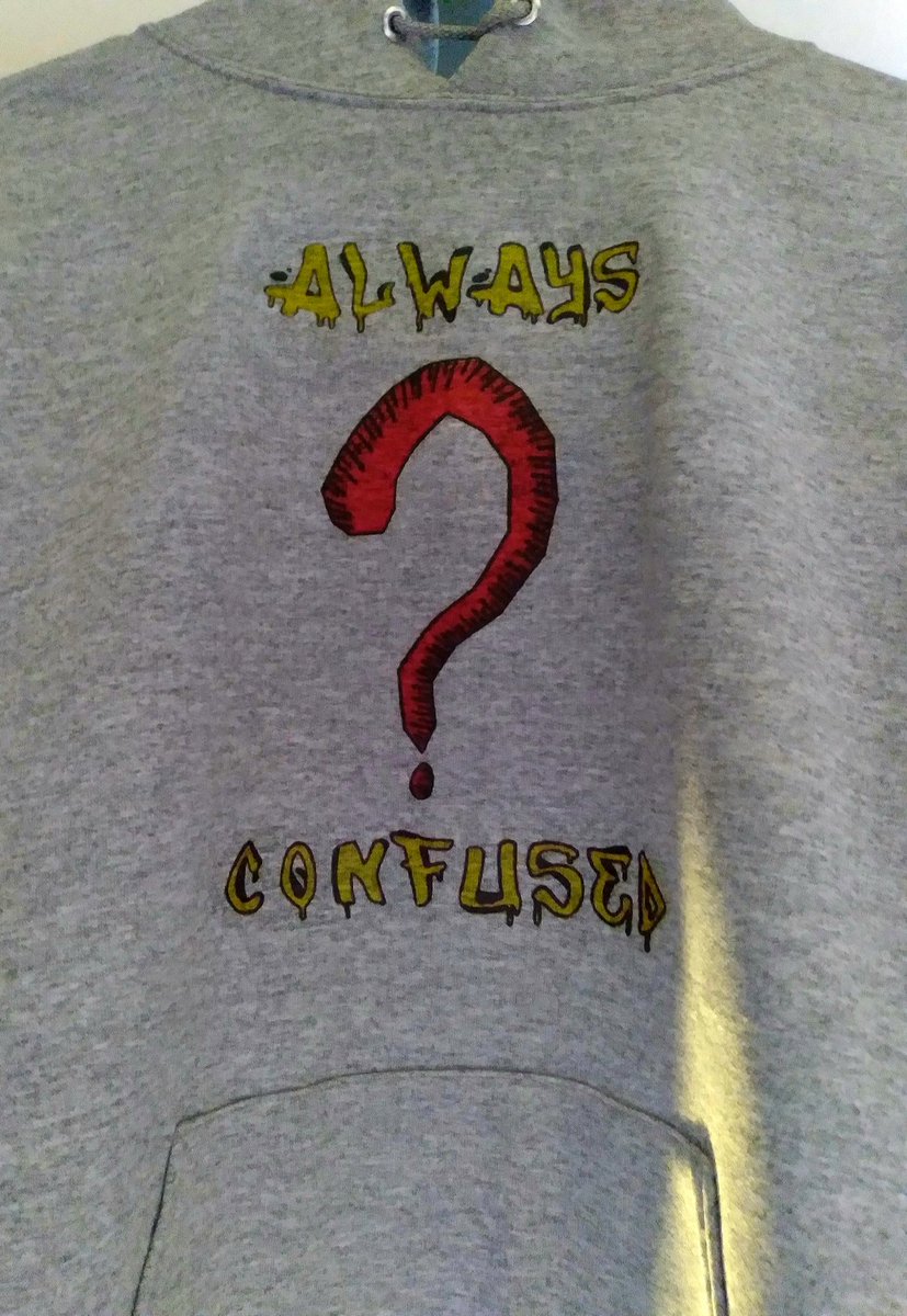 ArtConfusing's tweet image. Always Confused Clothing &amp;amp; Apparel 
❓🤔❓🤔❓🤔❓🤔❓🤔❓🤔❓
#confusingart #alwaysconfusedclothing #mybrand #alwaysconfused #embracetheconfusion #nycartist #nyc #fashion #streetwear #handdrawn #myart #clothingbrand #artist #bigplans #art #clothing #nycfashion #dopeart