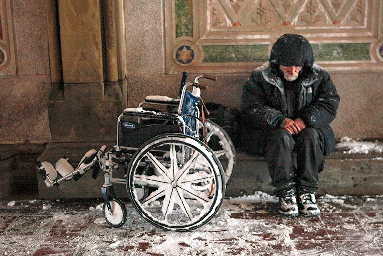 If you meet someone in need of shelter tonight in Multnomah County call 211 for transportation to one of the severe weather shelters. 
Oregon Convention Center, Open 8pm-8am
Metro Garage, 578 N.E. Irving St., Open 24 hours
Arbor Lodge Shelter, 1952 N. Lombard, Open 8pm-8am