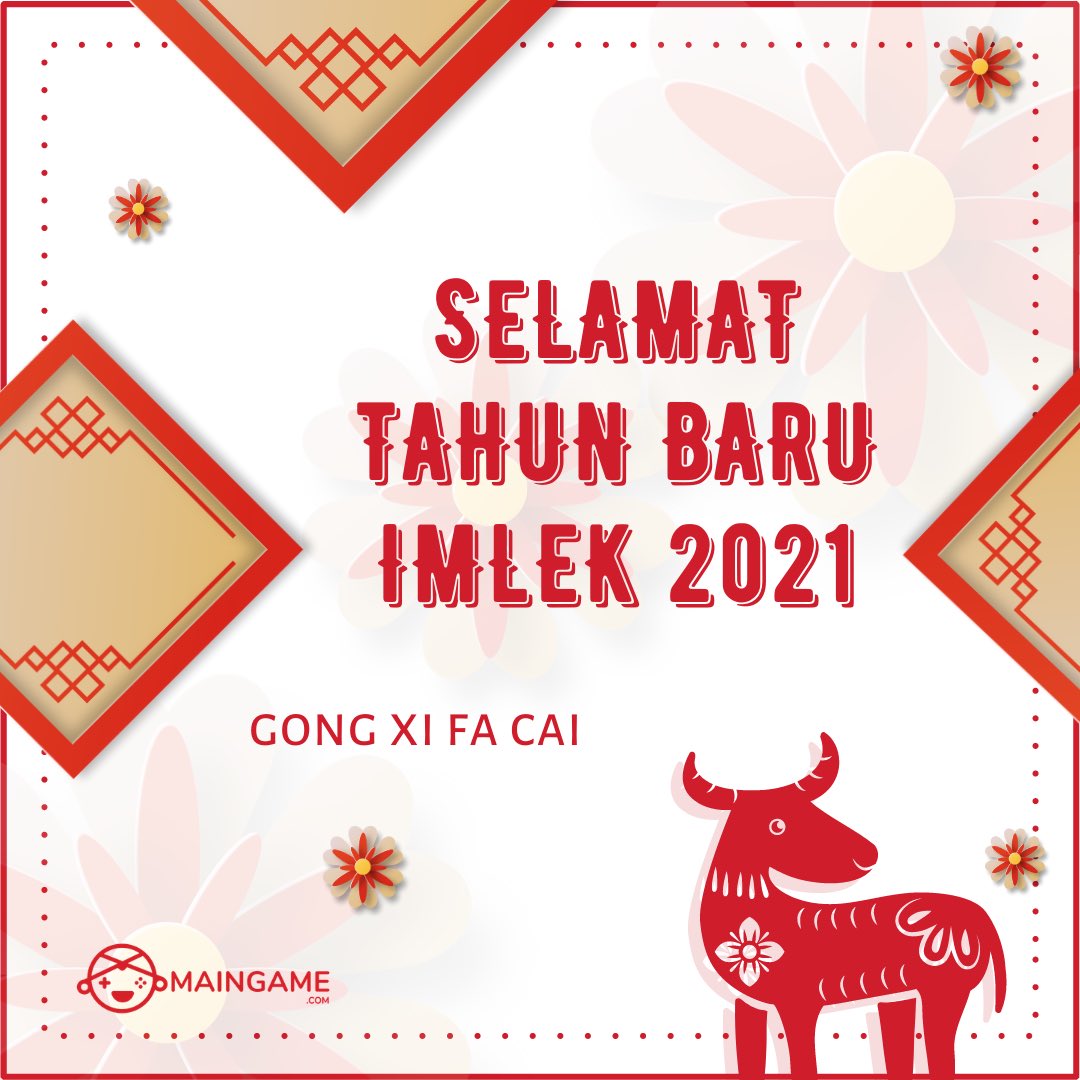 maingamedotcom's tweet photo. Gong Xi Fa Cai! Semoga imlek membawa kita kepada rezeki yang berlimpah serta kesehatan, senmoga Gimers semakin cuan bermain di https://t.co/X2hCV6v7zH 😎 #mainyuk #platformnyagamenasional https://t.co/eZ0XSKxGf5