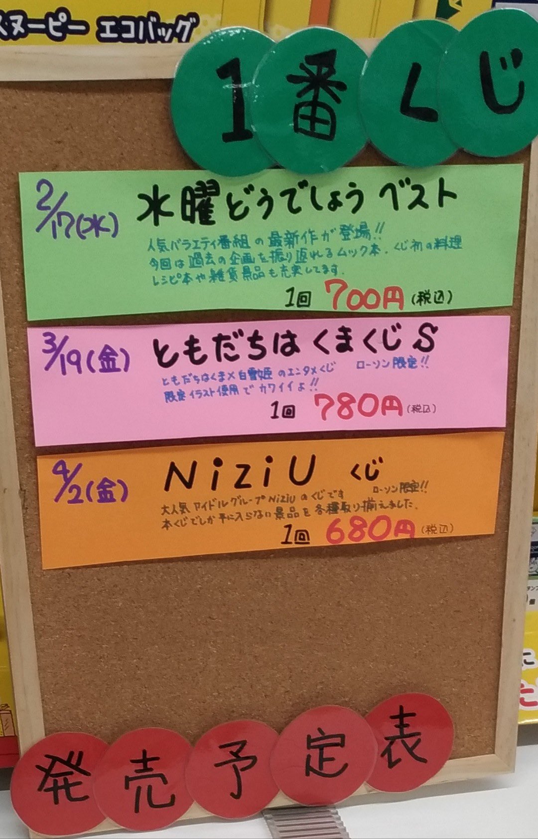 Niziu 一番くじローソン21 いつ何時からいつまで 裏技 景品ラインナップロット買い Anser