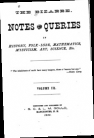 Miscellaneous Notes And Queries, 1896, Vol. 14: A Monthly Magazine Of