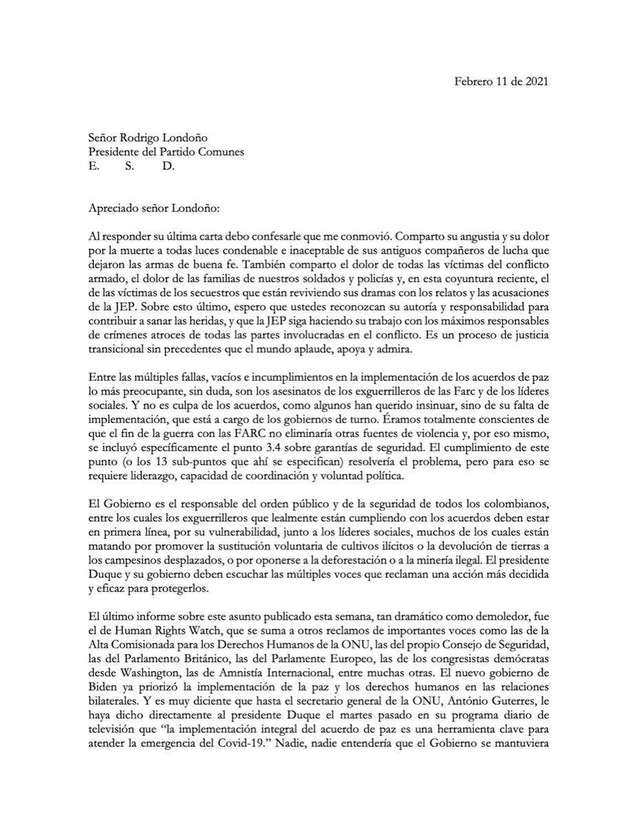 Juan Manuel Santos tweet media
