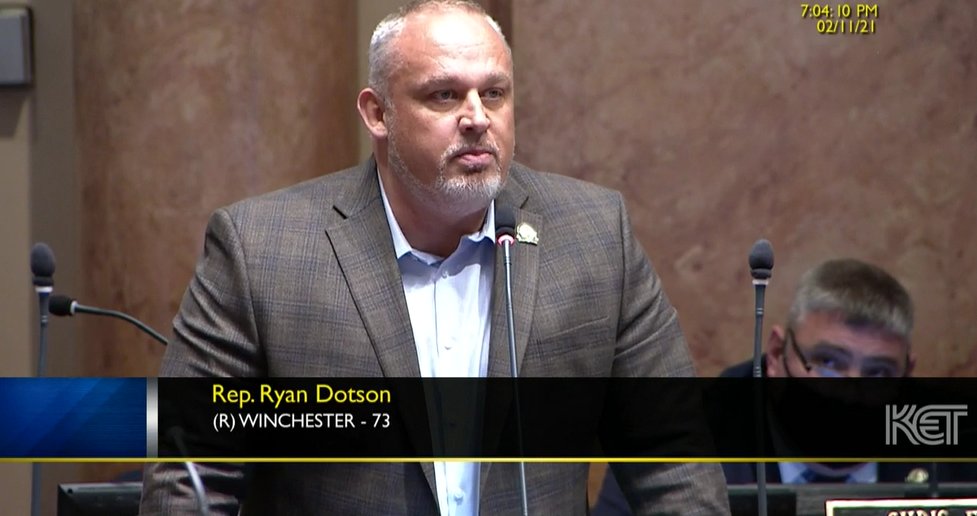 Rep. Dotson says "as a pastor" he sees the "underbelly of society" that the rest of these lawmakers don't see. This includes families who don't have dinner on the table cause parents gambled it away.
