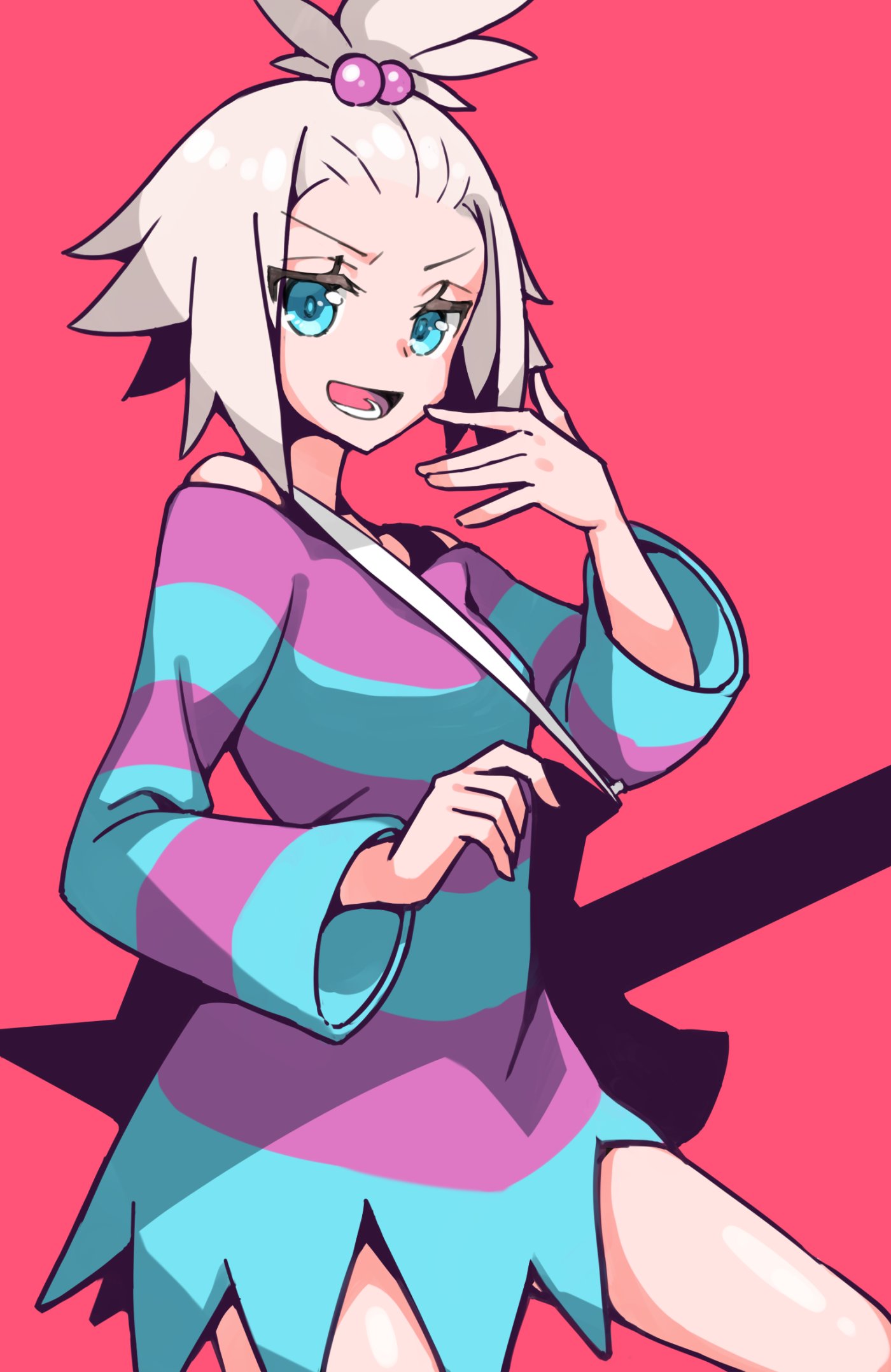 軒田 ポケットモンスターbw2のジムリーダーである肩出し足チラ白髪美少女のホミカちゃんをお願いしますっ T Co Ola99kianb Twitter