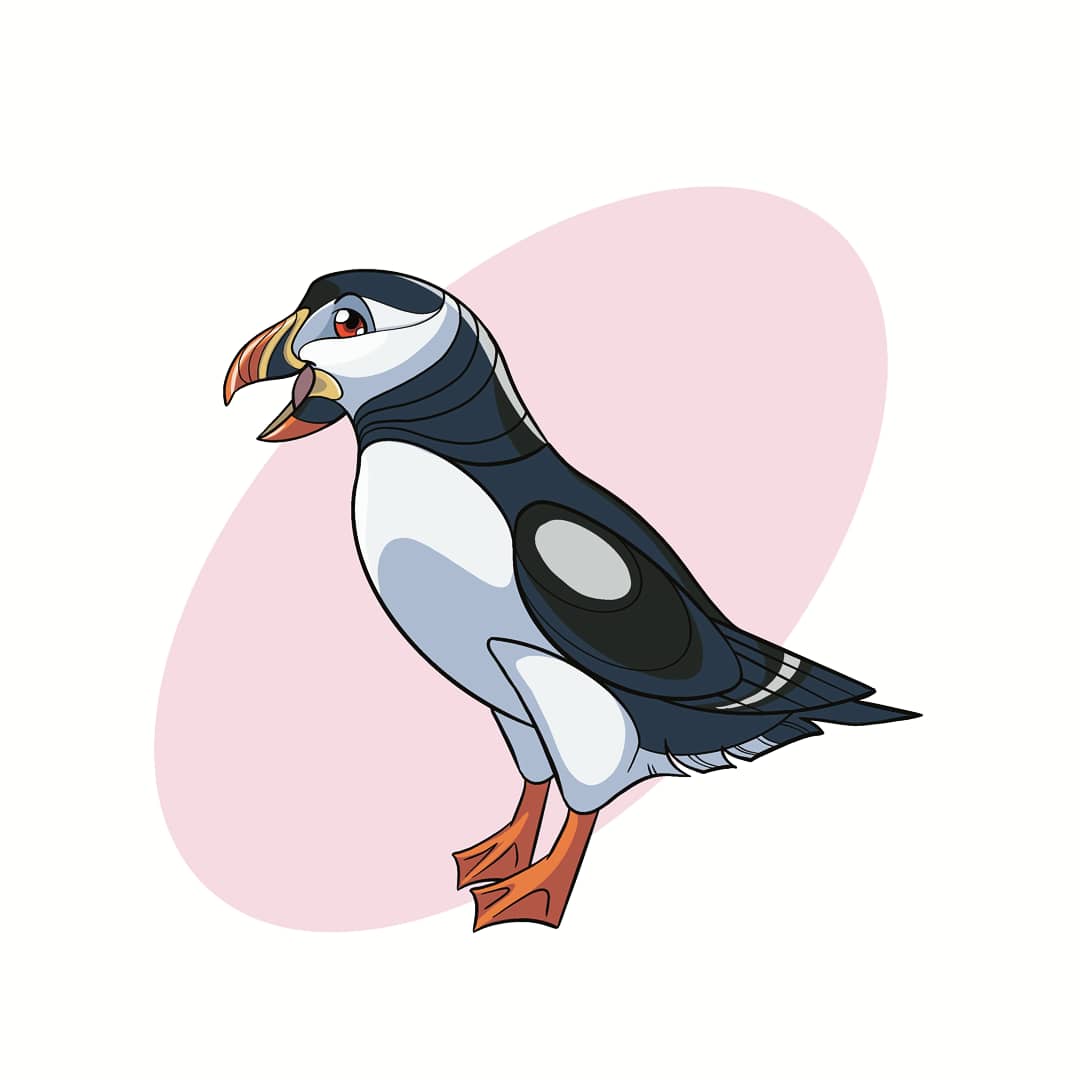 owlbedamnedart's tweet photo. Added the Puffin, Royal Penguin and the Goose to #birbruary2021 https://t.co/UPxIdiYbFt