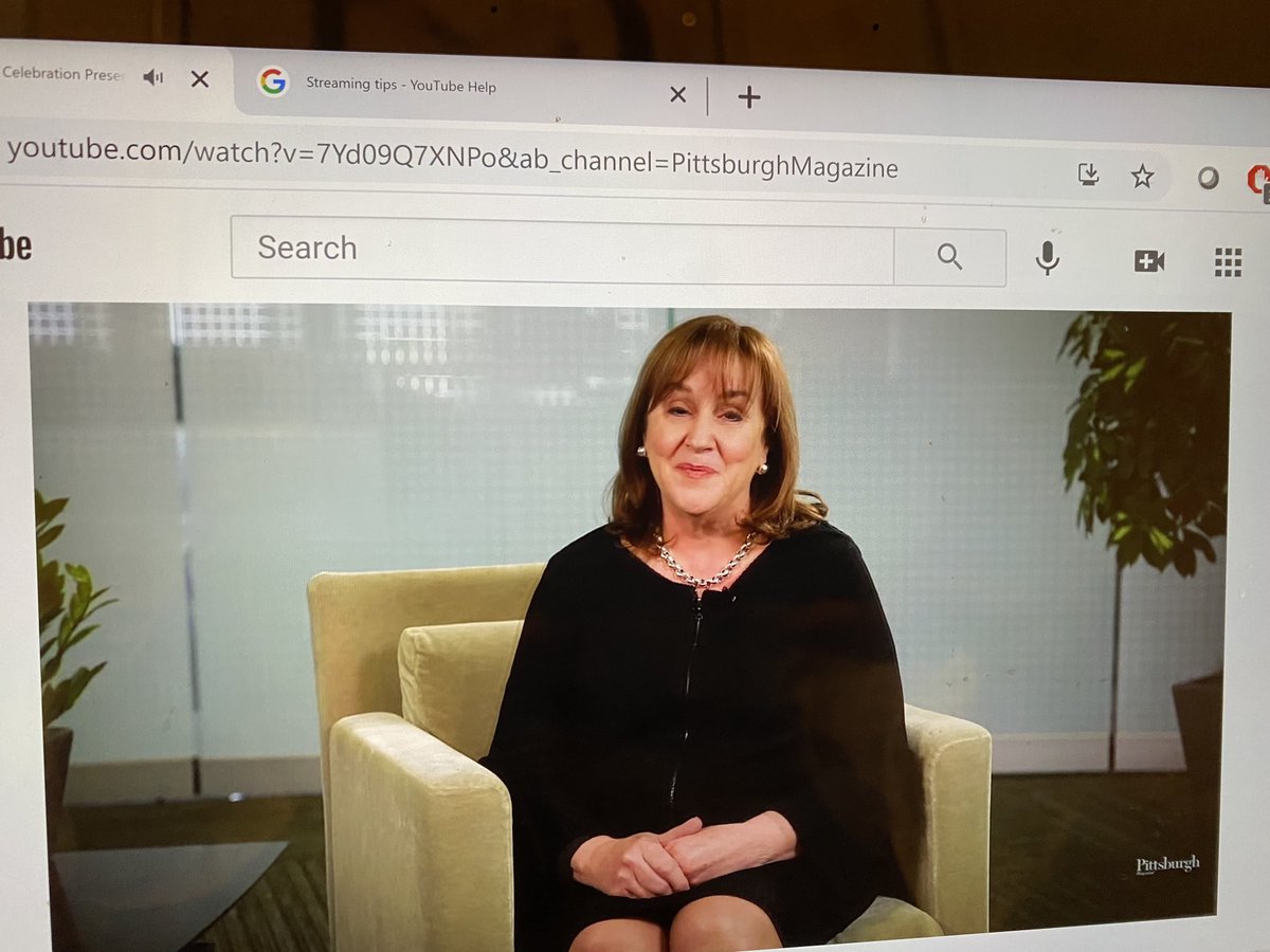 Two wonderful leaders ⁦<a href="/PittsburghMag/">Pittsburgh Magazine</a>⁩ Betsy Benson ⁦<a href="/UPMCHealthPlan/">UPMC Health Plan</a>⁩  Diane Holder at tonight’s Pittsburgher of the Year online