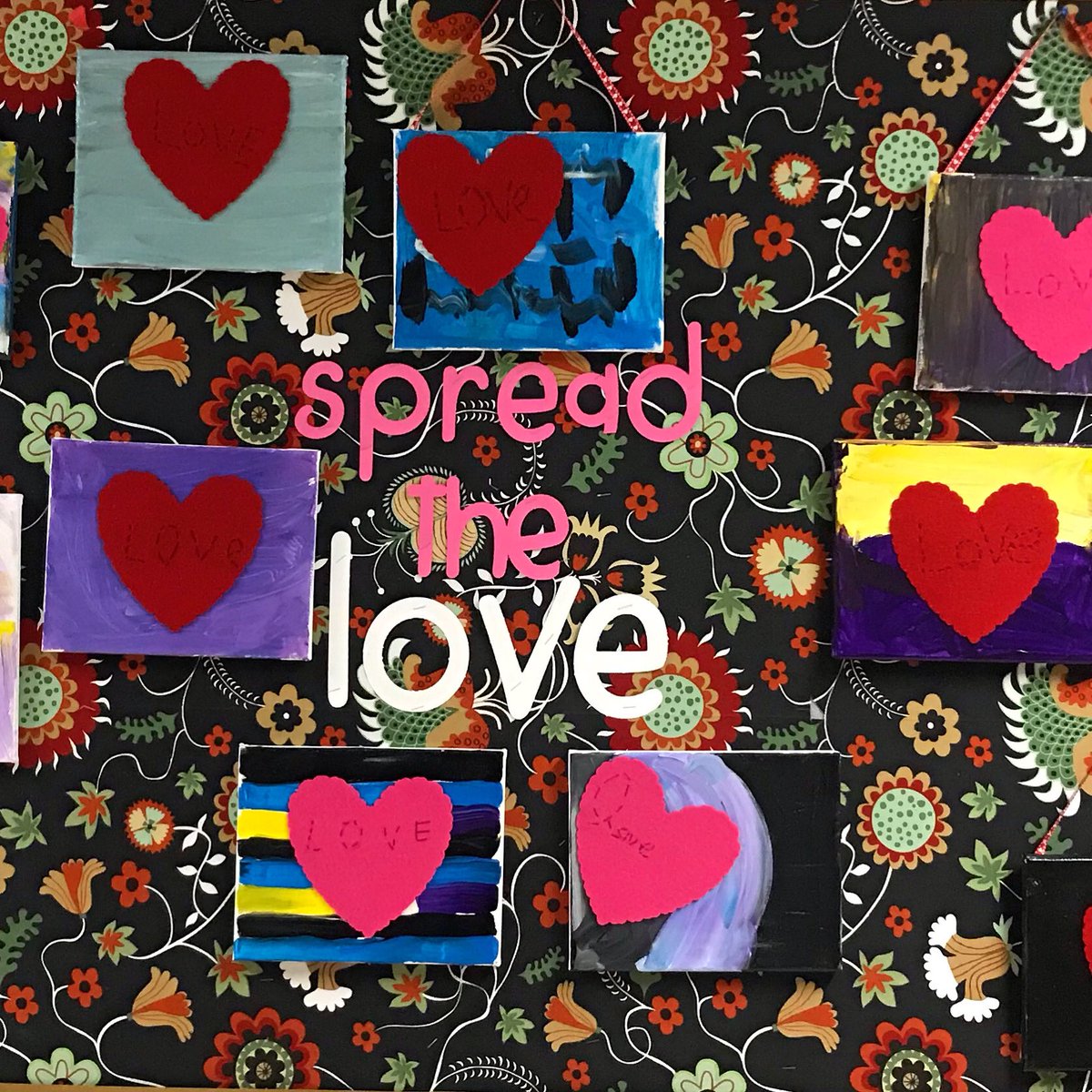 bandedpeakrvs's tweet photo. Grade 3/4 students stitched and painted these amazing hearts ahead of Valentines Day. A reminder that tomorrow students are welcome to wear red, white and pink. #rvsed https://t.co/fHQw4gl6YG